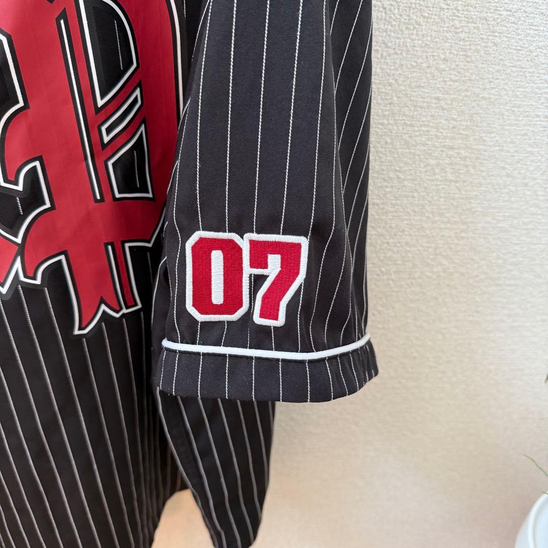 ベビモン BABYMONSTER ベースボールシャツ Lサイズ 黒 ブラック - メルカリ