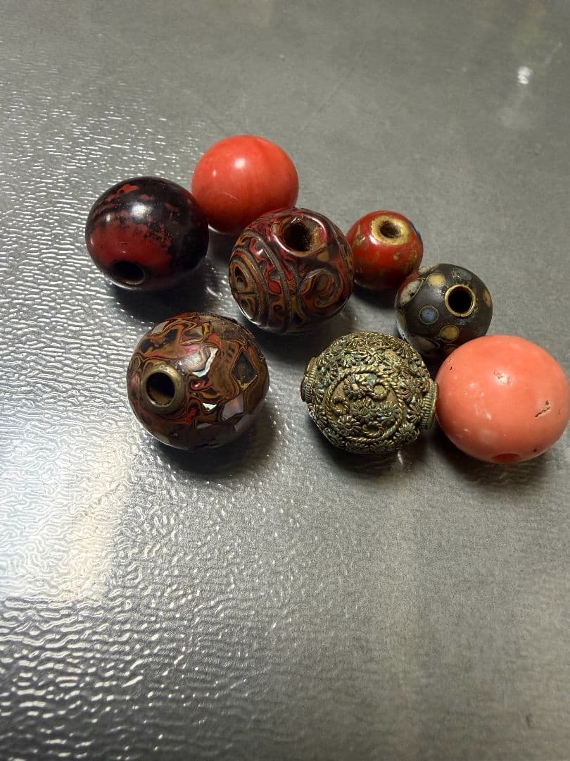 緒締め玉 堆朱 骨董 胴乱 印籠 湮管 - メルカリ