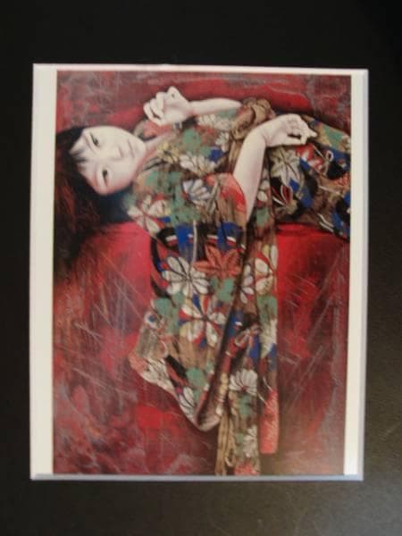 智内兄助、孟春、新品額装付、画集画、状態良好