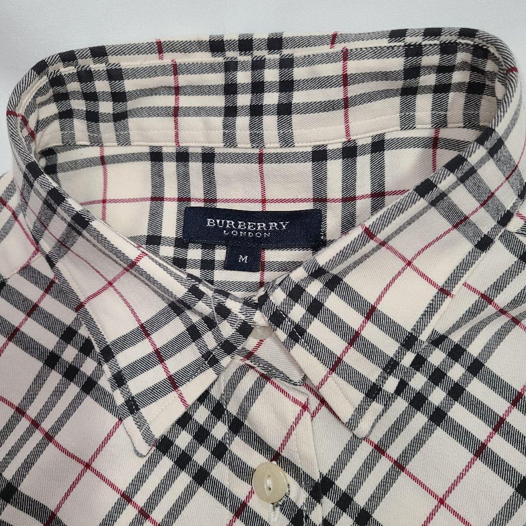 Burberry チェック柄 長袖シャツ M ベージュ - メルカリ