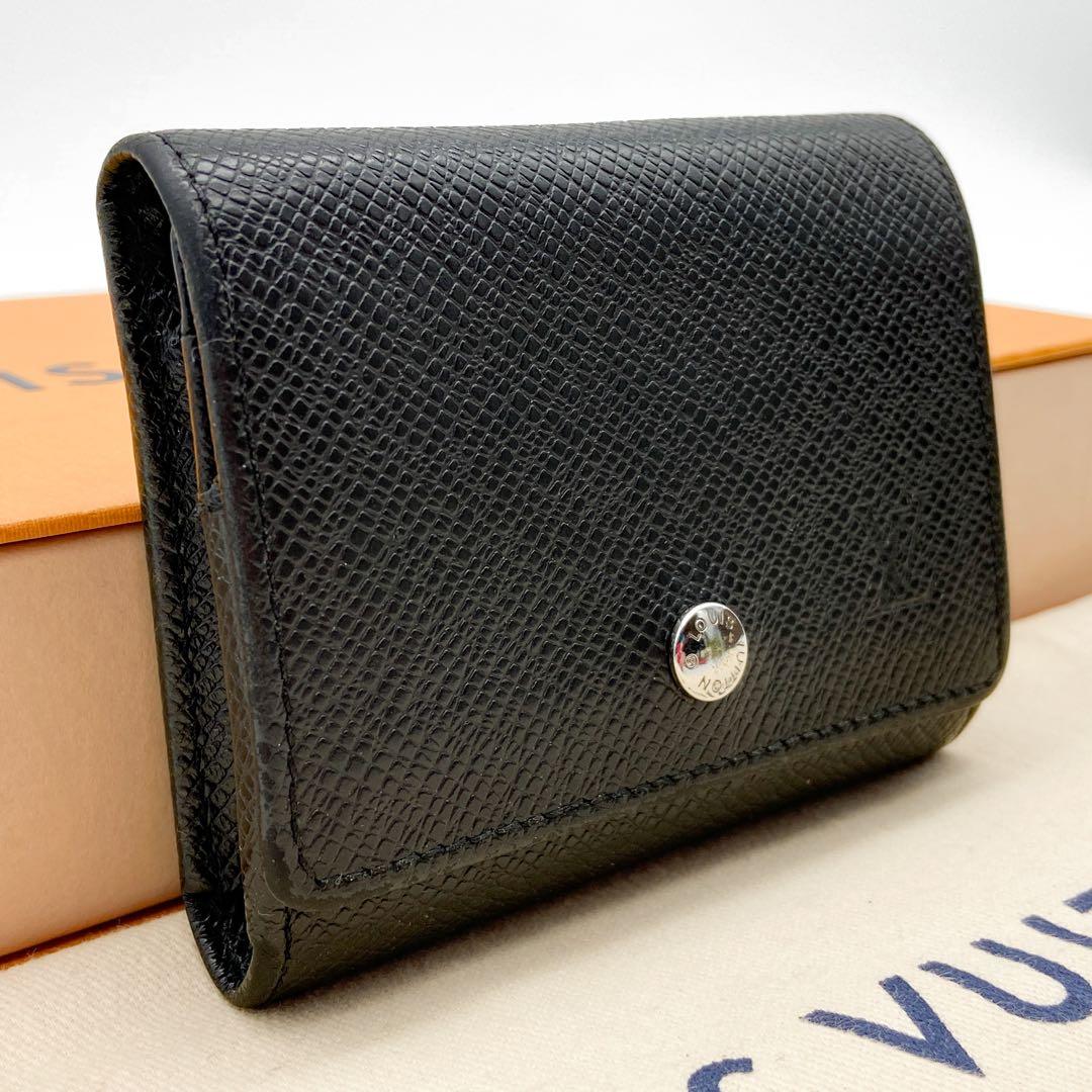 イタリアンポルポルイヴィトン タイガ ポルト モネ セルゲイ 小銭入れ LOUIS VUITTON タイガ ポルトモネ セルゲイ コインケース ブラック
