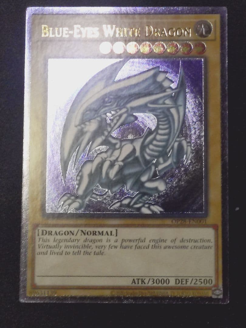 OTS28青眼の白龍 ブルーアイズホワイトドラゴンレリーフOP28-EN001⑤