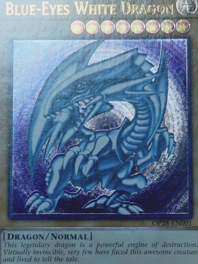 OTS28青眼の白龍 ブルーアイズホワイトドラゴンレリーフOP28-EN001⑤