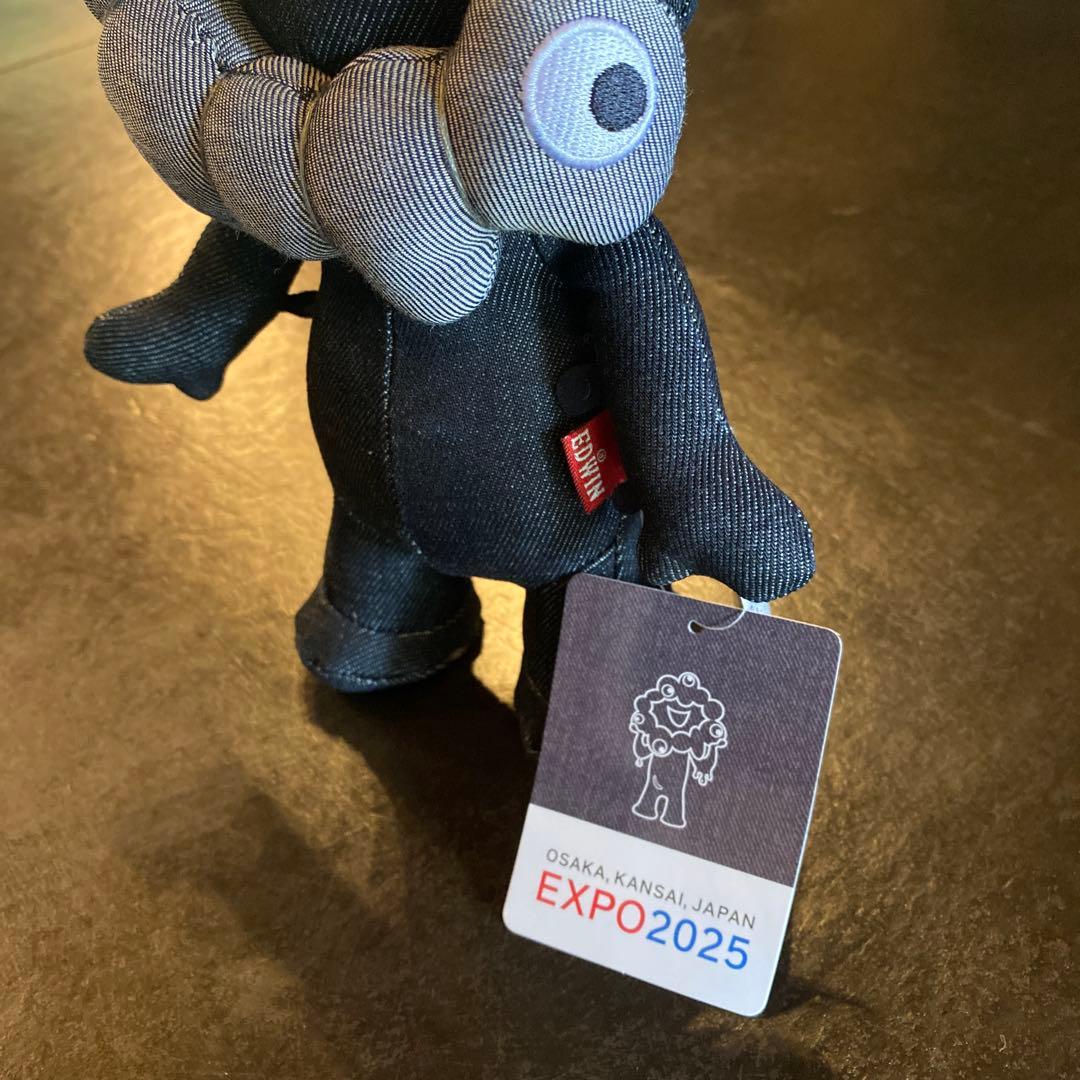限定EXPO関西万博EDWINミャクミャクぬいぐるみ/黒いミャクミャク 完売