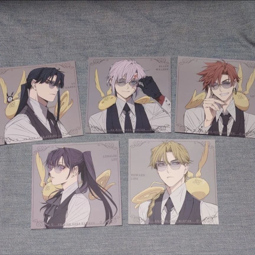 ジャンプSQ.RISE スクエアカード 描き下ろしイラスト アニメイト 5点 ジャンプSQ RISE ジャンプスクエアライズ【アニメイト特典 ミニカード