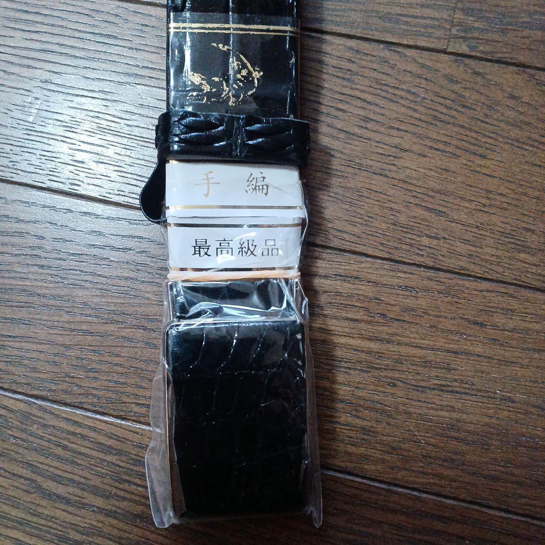 CROCODILE クロコダイルレザー ベルト 黒