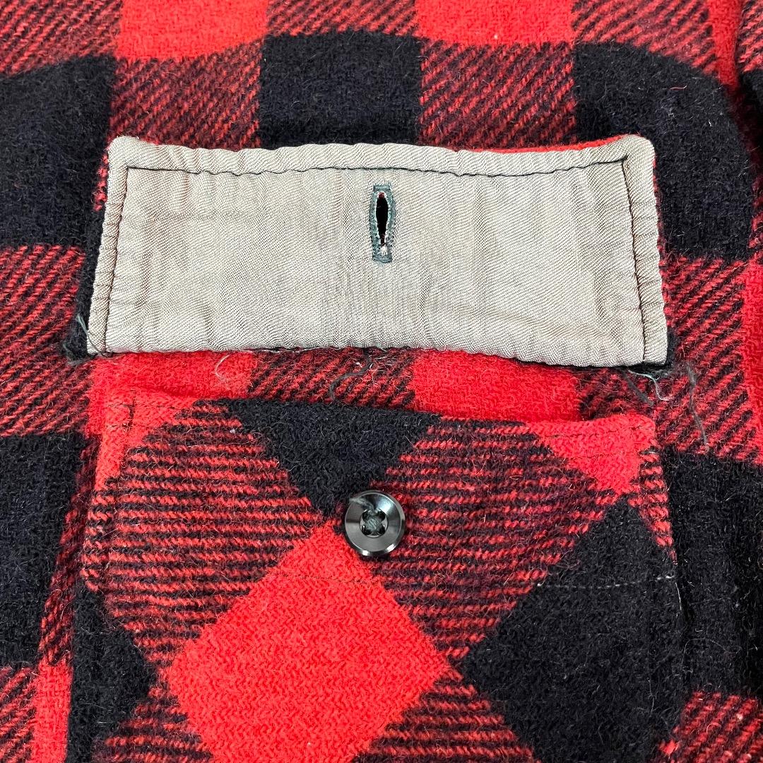 50s PENNEY'S TOWNCRAFT ウールシャツ マチ付き ネルシャツ - メルカリ