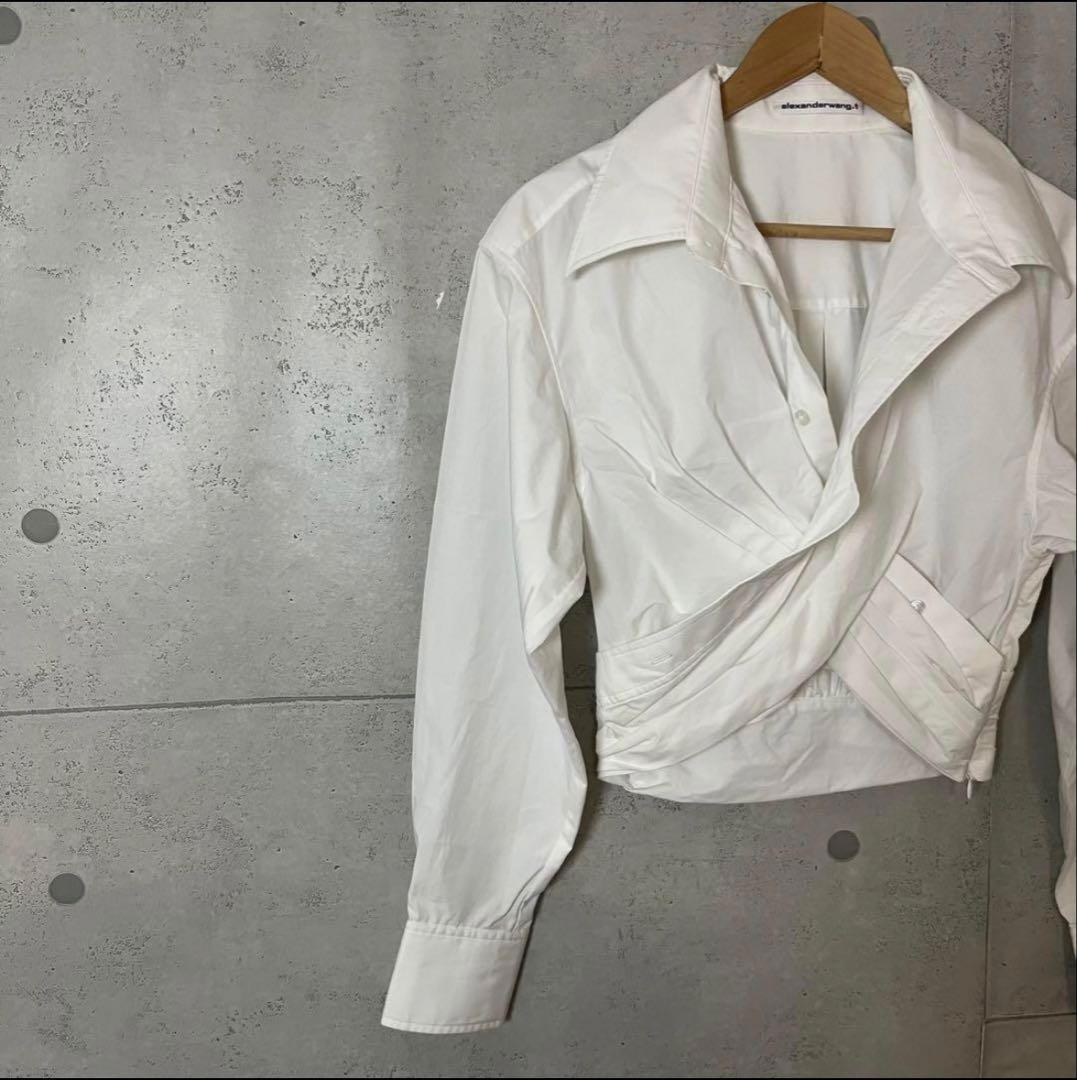 22SS・美品］アレキサンダーワン クロスフロント クロップドラップ