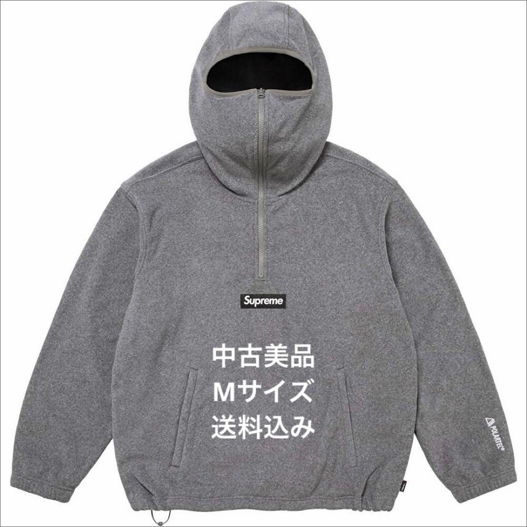 トップス Supreme Polartec Face Mask Half Zip Grey