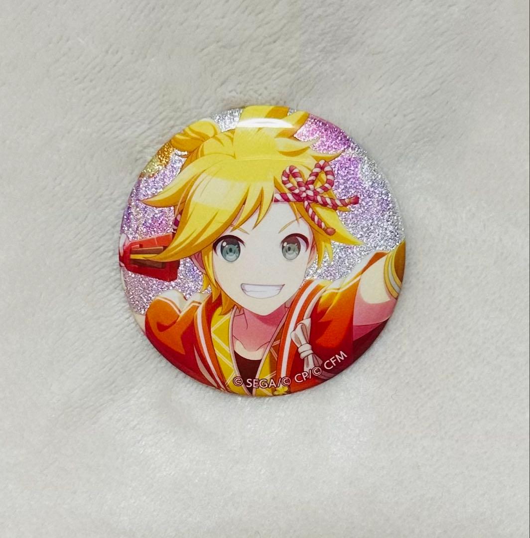 プロセカ 鏡音レン グリッター缶バッジ - メルカリ