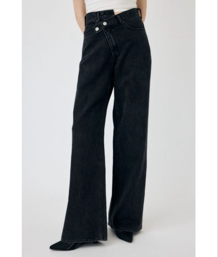 CROSS WAIST WIDE STRAIGHTクロスウエストワイドストレート