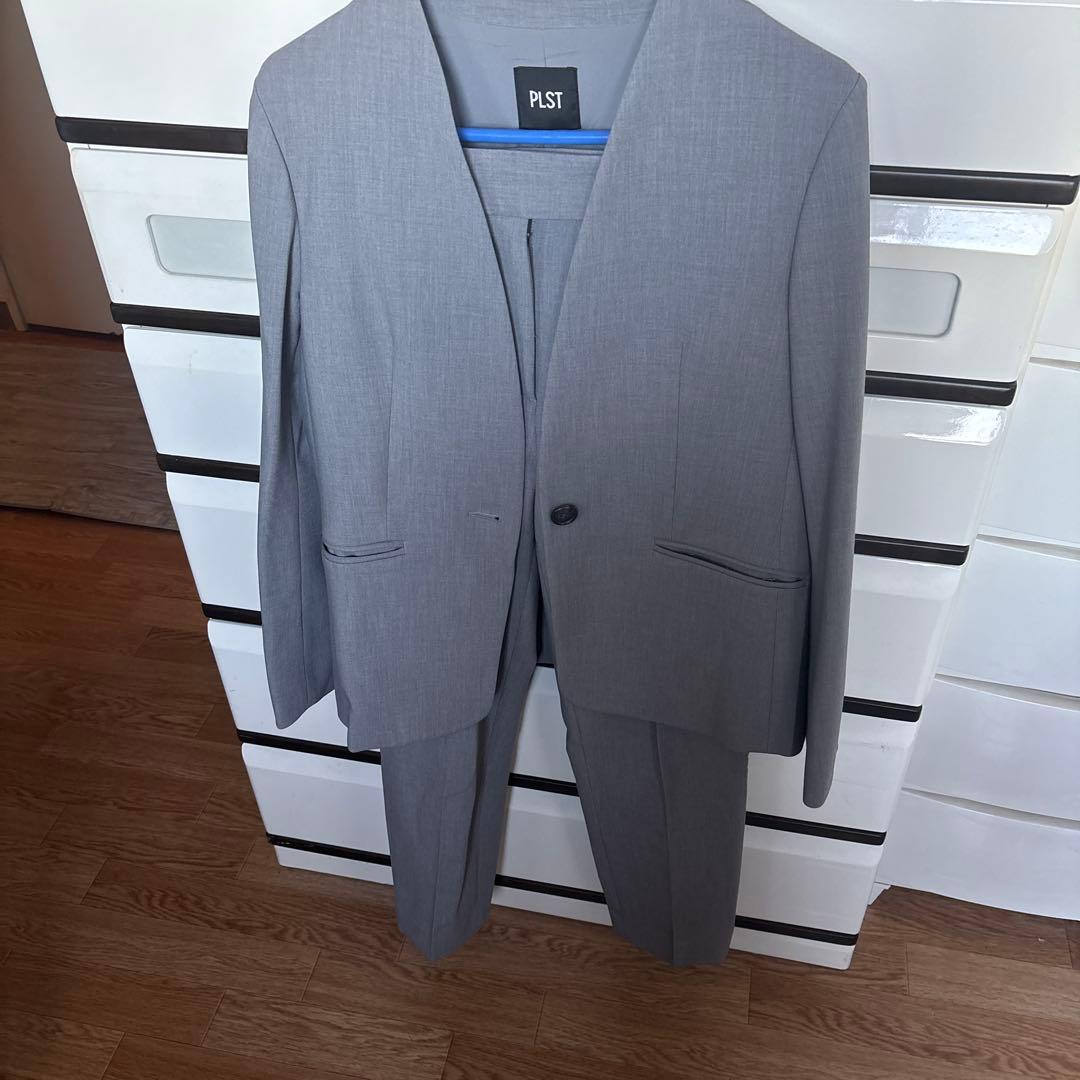 PLST グレー ウォームリザーブ　パンツスーツ上下
