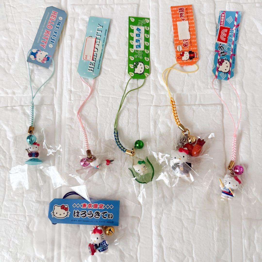 【新品未開封】④ご当地ハローキティちゃん根付けストラップ6点セット♡激レア♡