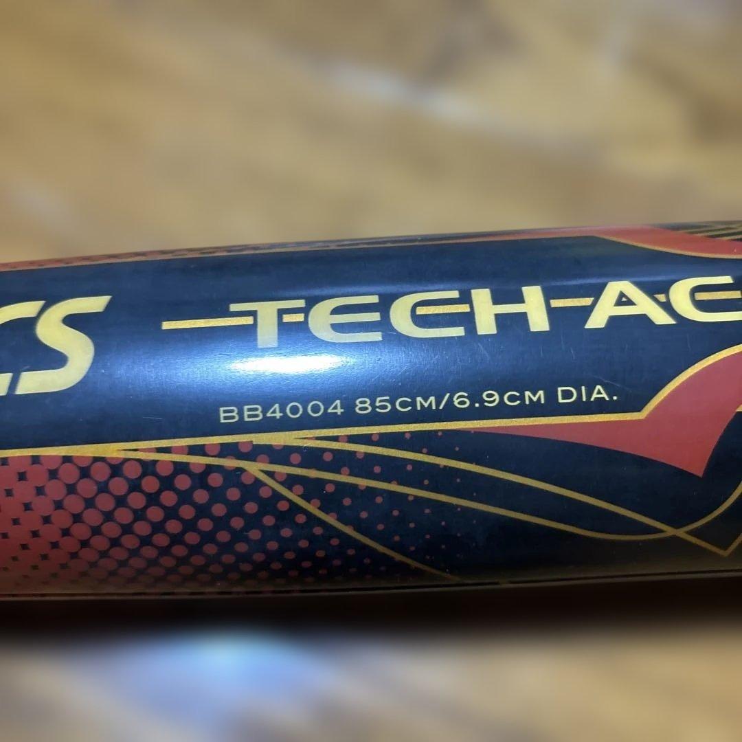 ASICS TECH-ACE EX 軟式用バット 新品グリップ交換済み