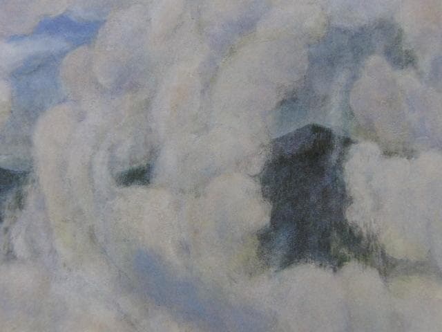 樋口辰志、【くも】、希少な額装用画集画、新品高級額 額装付、状態