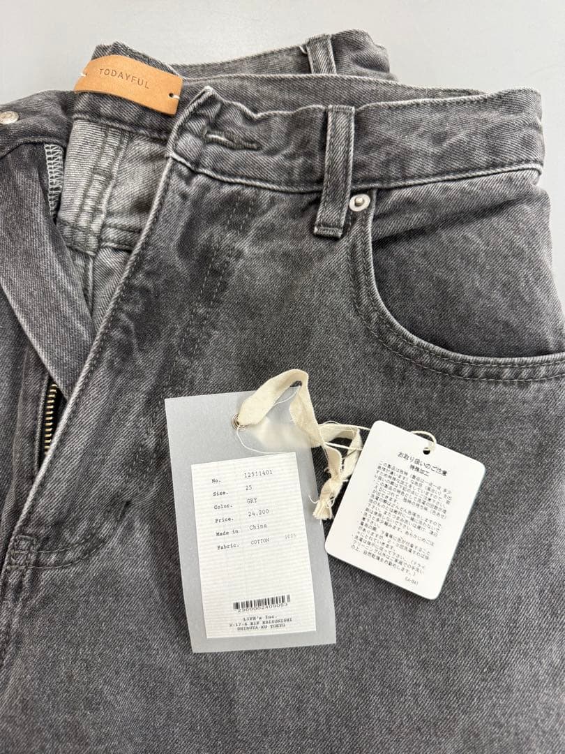 TODAYFUL Cary's Denim グレー 25インチ - メルカリ