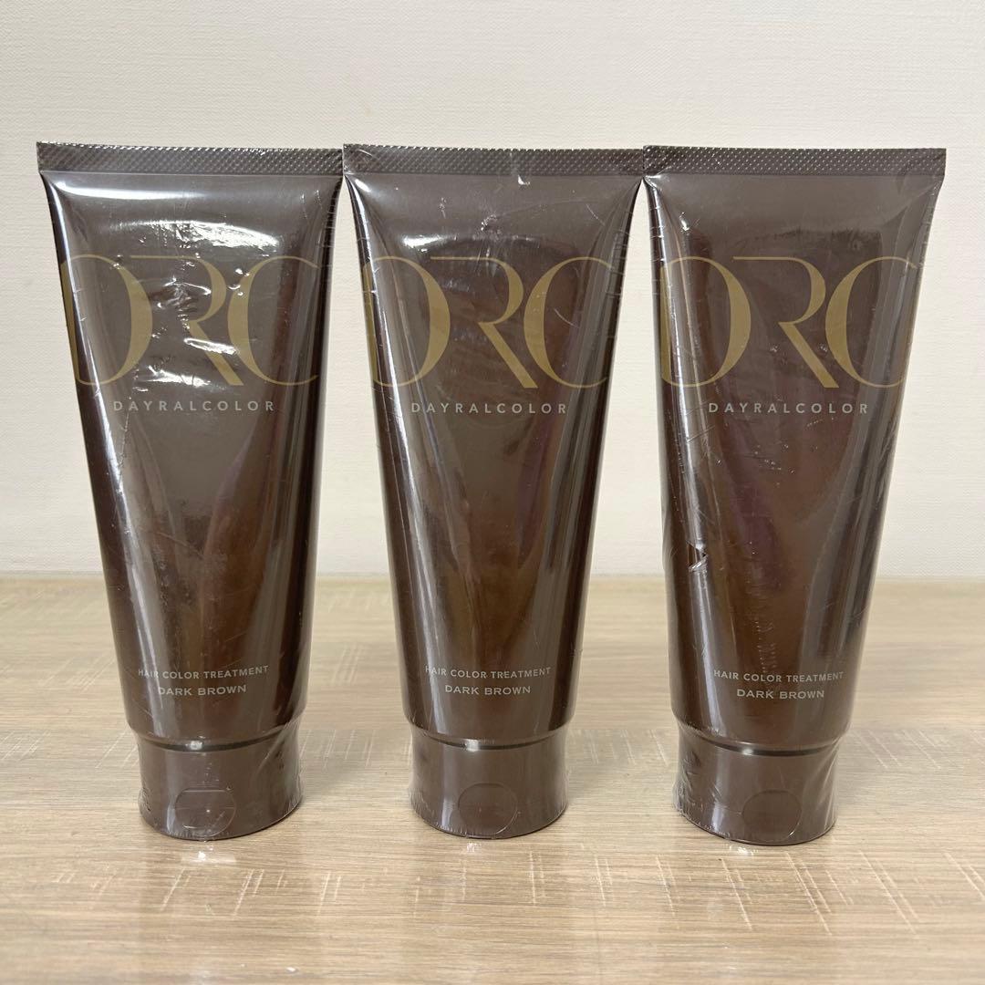 ★未開封★ デイラルカラー ヘアカラートリートメント ダークブラウン 3本セット マイナチュレ カラートリートメント ダークブラウン ブラウン 同色3本