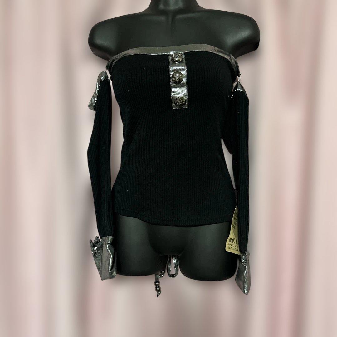 新品未使用　d.i.a オフショルダーリブニットトップス