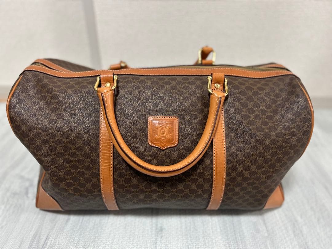 セリーヌ ボストンバック CELINE MACADAM PATTERNED BOSTON BAG MADE IN ITALY/オールドセリーヌ