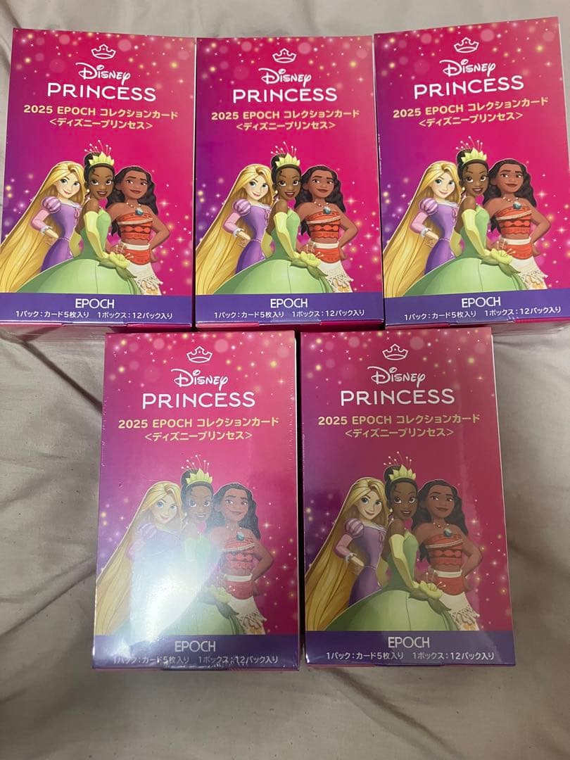 EPOCH COLLECTION CARDS ディズニープリンセス　5ボックス
