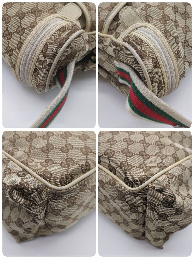 入手困難・保存袋付】グッチ☆マザーバッグ GGキャンバス シェリー