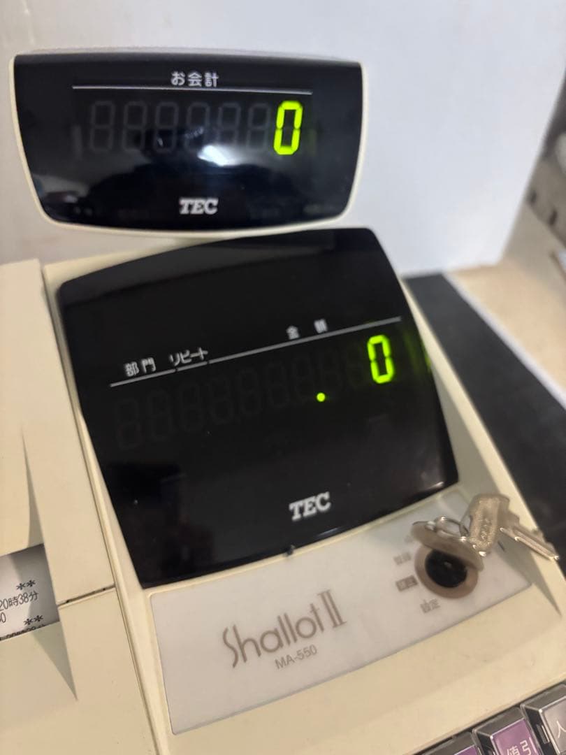 比較的キレイ‼️TECティク電子レジスターシャロット2 MA-550 【10部門