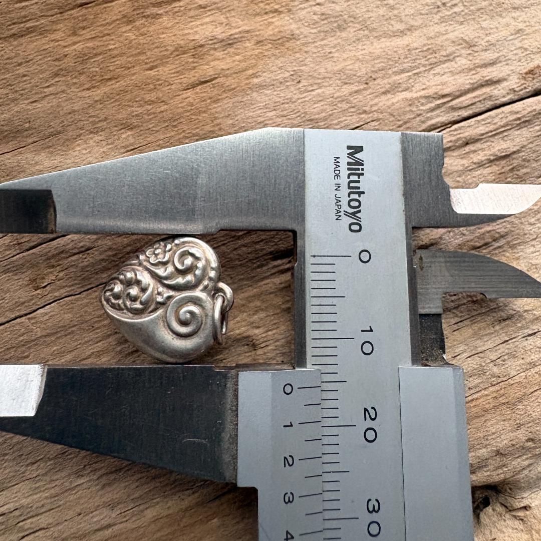 スウィートハートジュエリー 40s WW2 シルバー 勿忘草 花 渦巻き