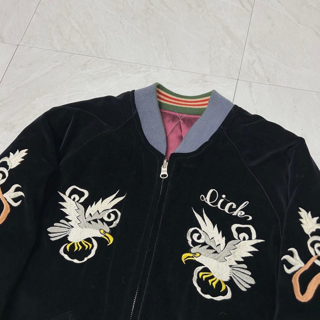 美品 テーラー東洋 M品番 ベロア 別珍 刺繍 スカジャン TALON M - メルカリ