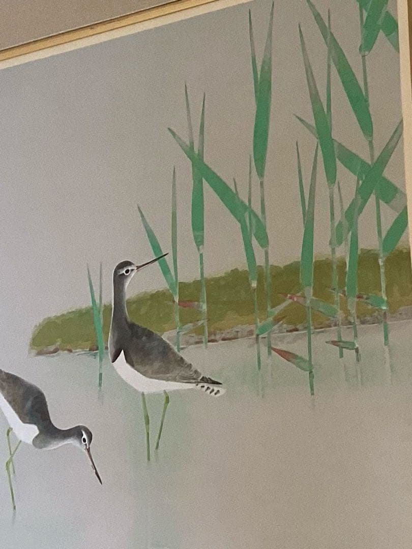 上村淳之　木版画　「春汀」　66/200 サイン入り　講談社カルチャーセンター