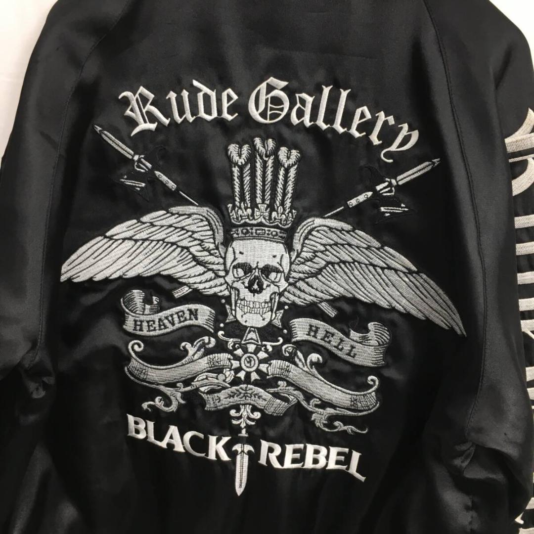 RUDE GALLERY : Black Rebel 襟付きスカジャン☆S☆黒