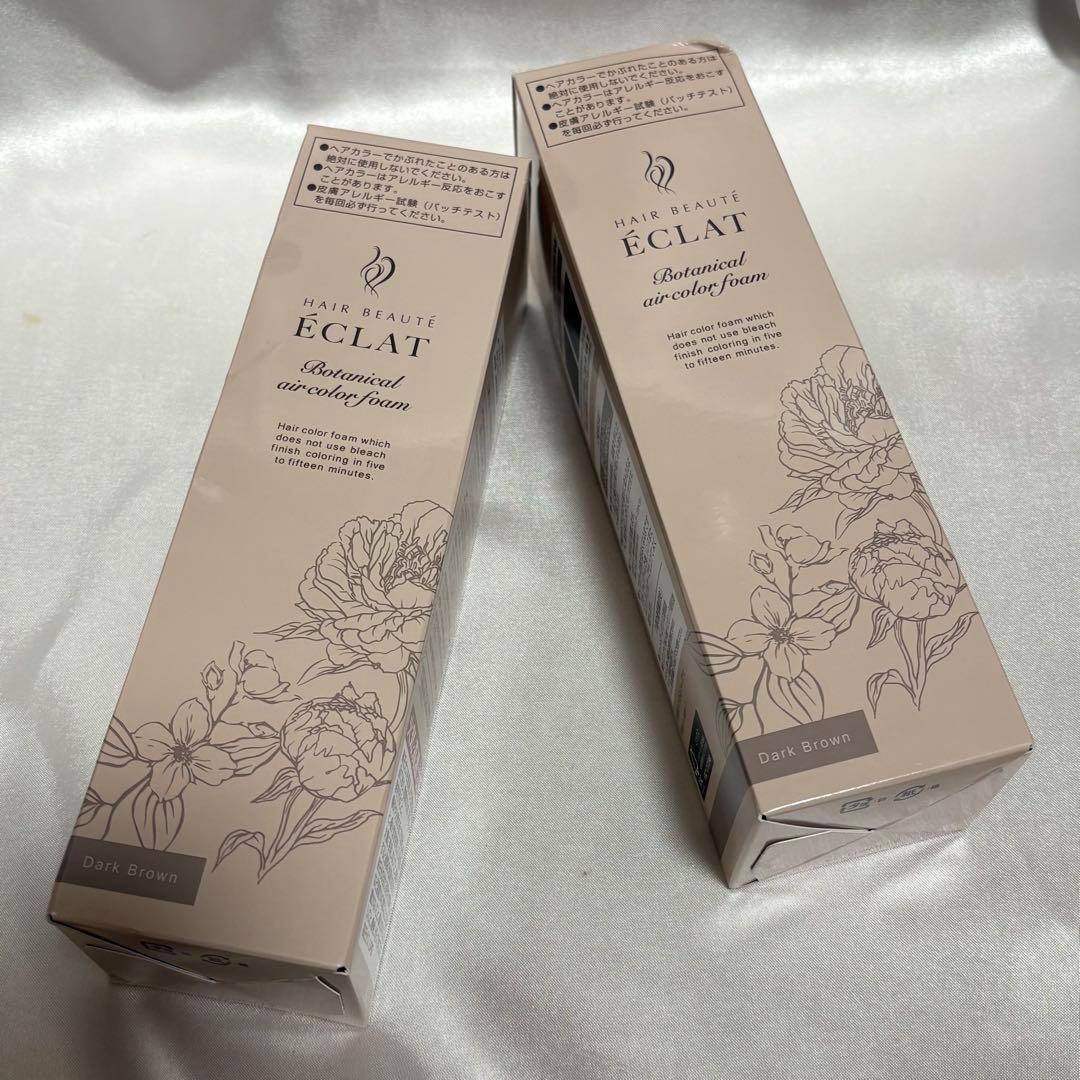 ヘアボーテ エクラ ボタニカル エアカラーフォームup ダークブラウン