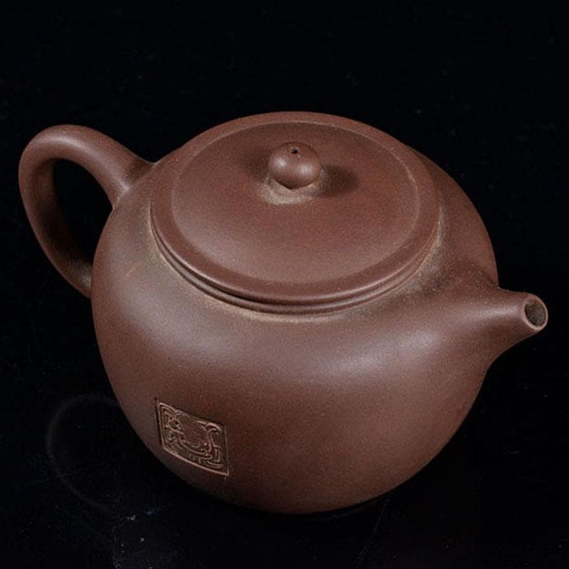 中国　紫砂　朱泥　急須　茶壷　陸羽一九八七年銘　V　R5346 茶壷 宜興紫砂 朱泥 110ml – 遊茶オンラインショップ