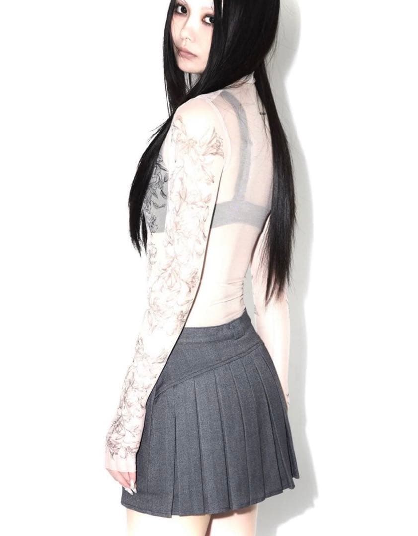 トップス MELT THE LADY Lily tattoo tops black