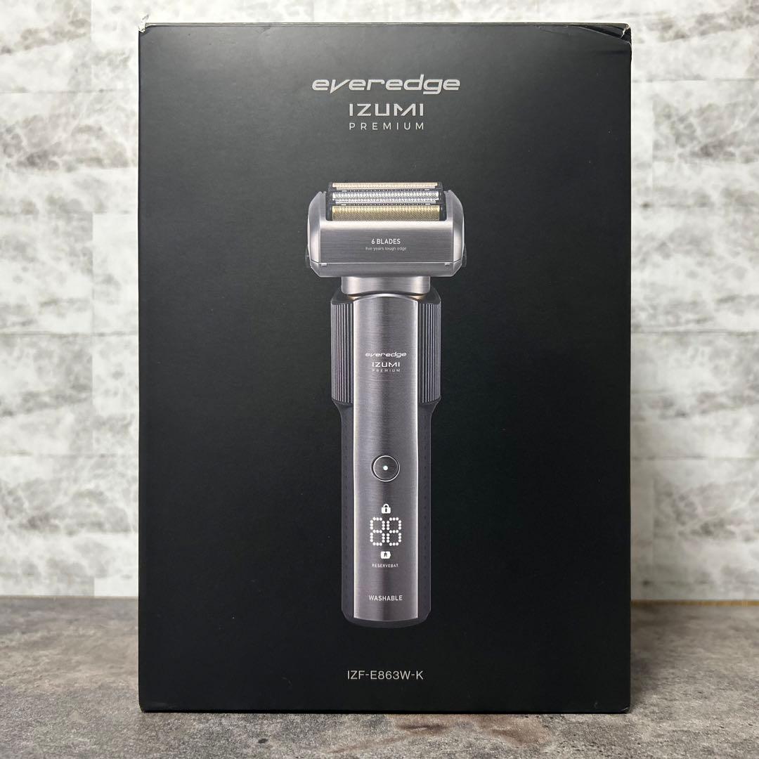 IZUMI everedge 電気シェーバー IZF-E683W-K ブラック