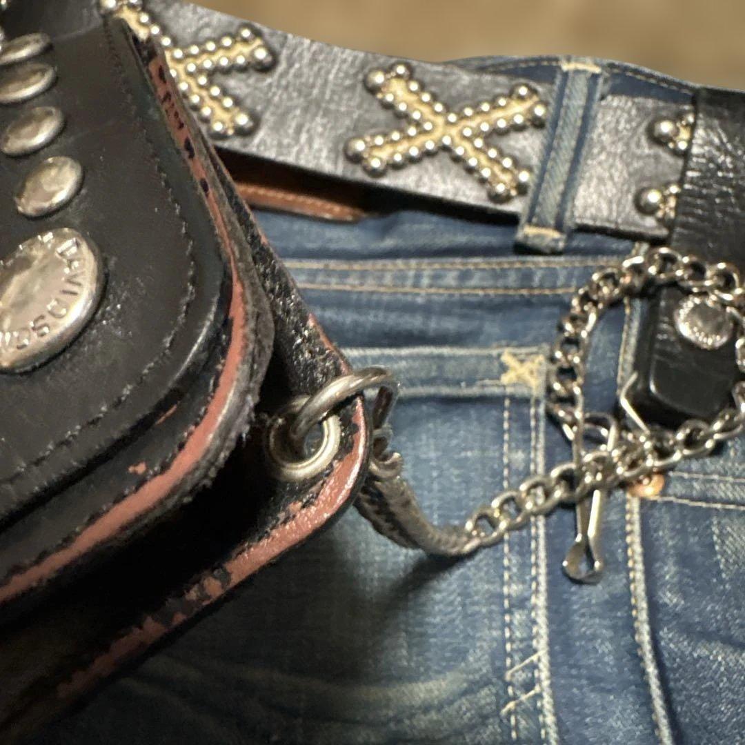 ハーレーダビッドソン 純正 レザースタッズ トラッカーウォレット