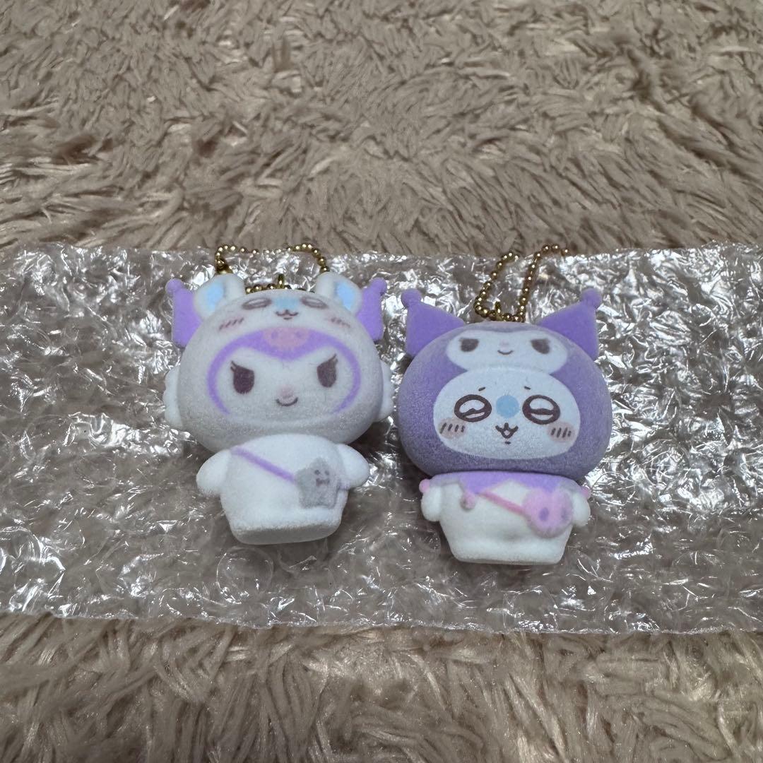 サンリオ ちいかわシークレットフロッキーマスコットチャーム モモンガ