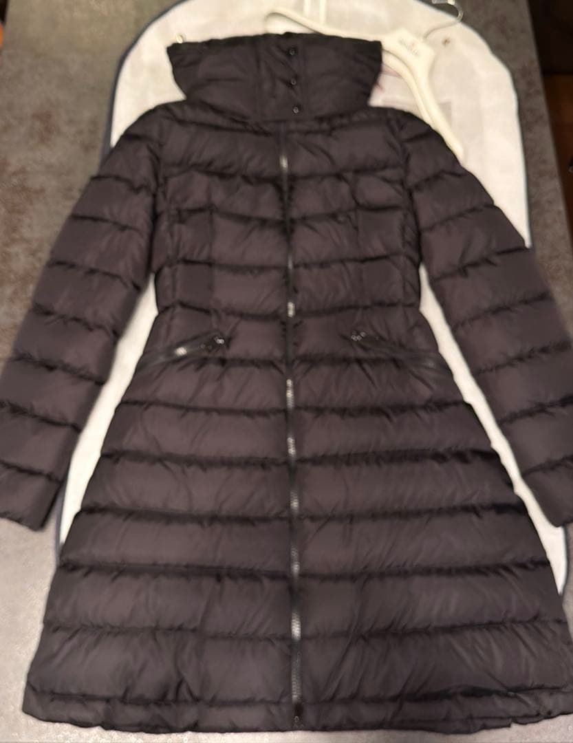 【美品】サイズ1 モンクレール Flammette フラメッテ ダウン ブラック