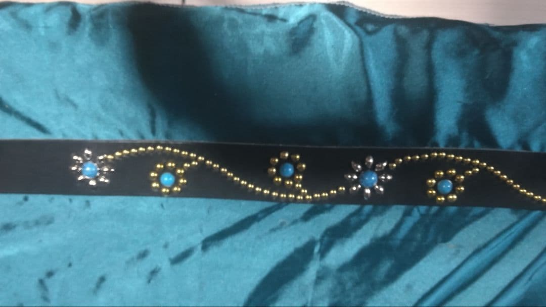 ko-dai様専用昭南ベンズレザーツタ&フラワースタッズベルトタイプB