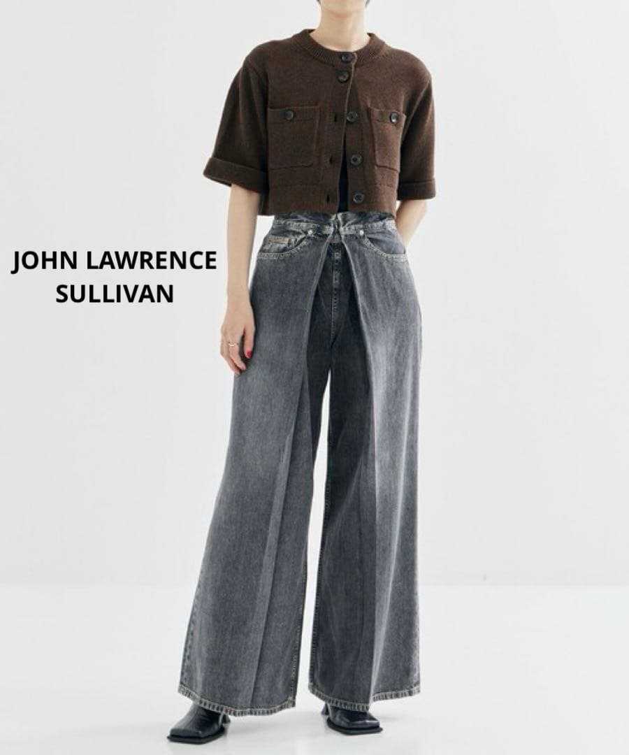 ☆ JOHN LAWRENCE SULLIVANWASHED デニムワイドパンツ
