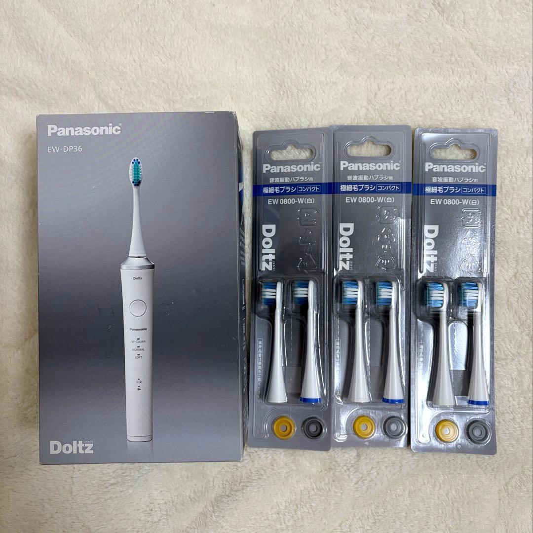 Panasonic Doltz EW-DP73 電動歯ブラシ 本体とブラシセット Panasonic Doltz ドルツ（スリム）専用 電動歯ブラシ 替えブラシ 5本