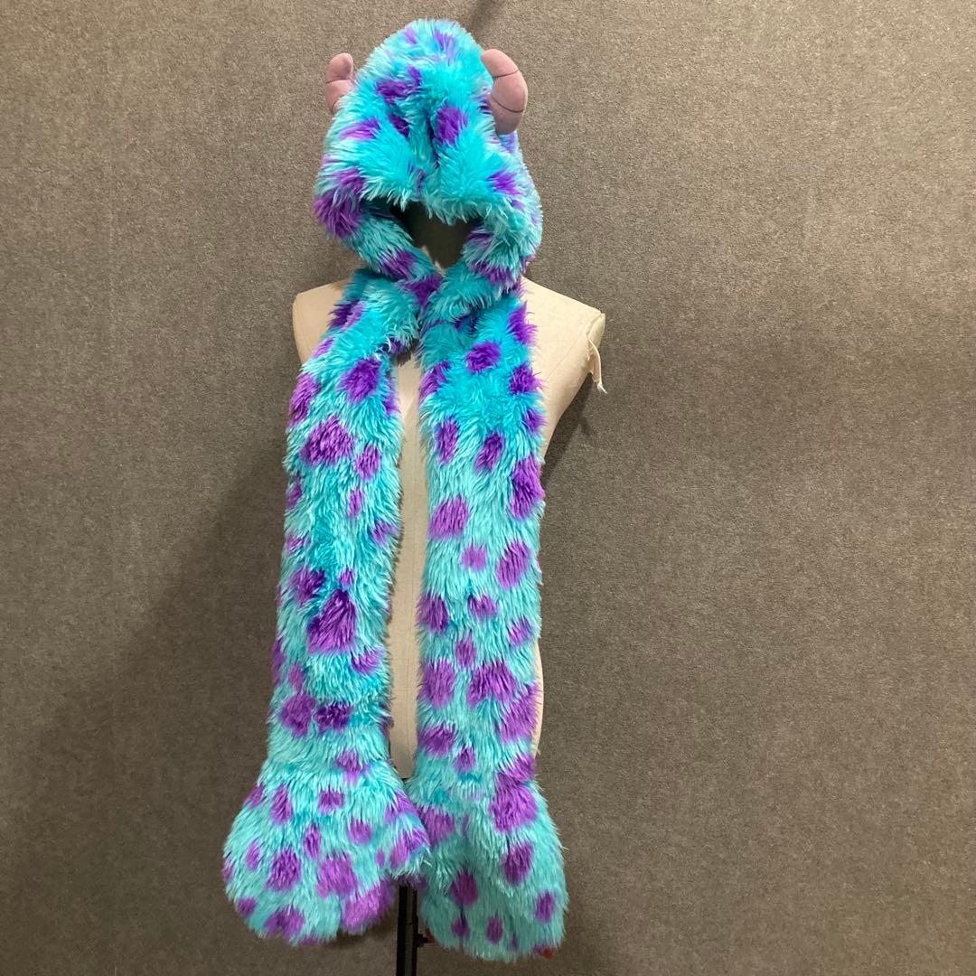 TDR 東京ディズニーランド　サリーマフラー付きファンキャップ　手袋