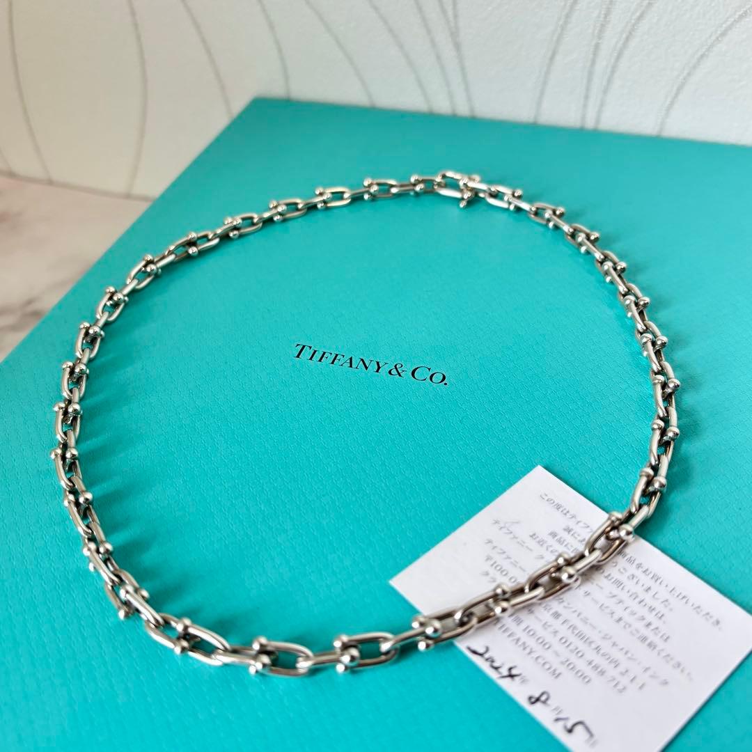 【本物】Tiffany & Co. ハードウェアスモールリンクネックレス