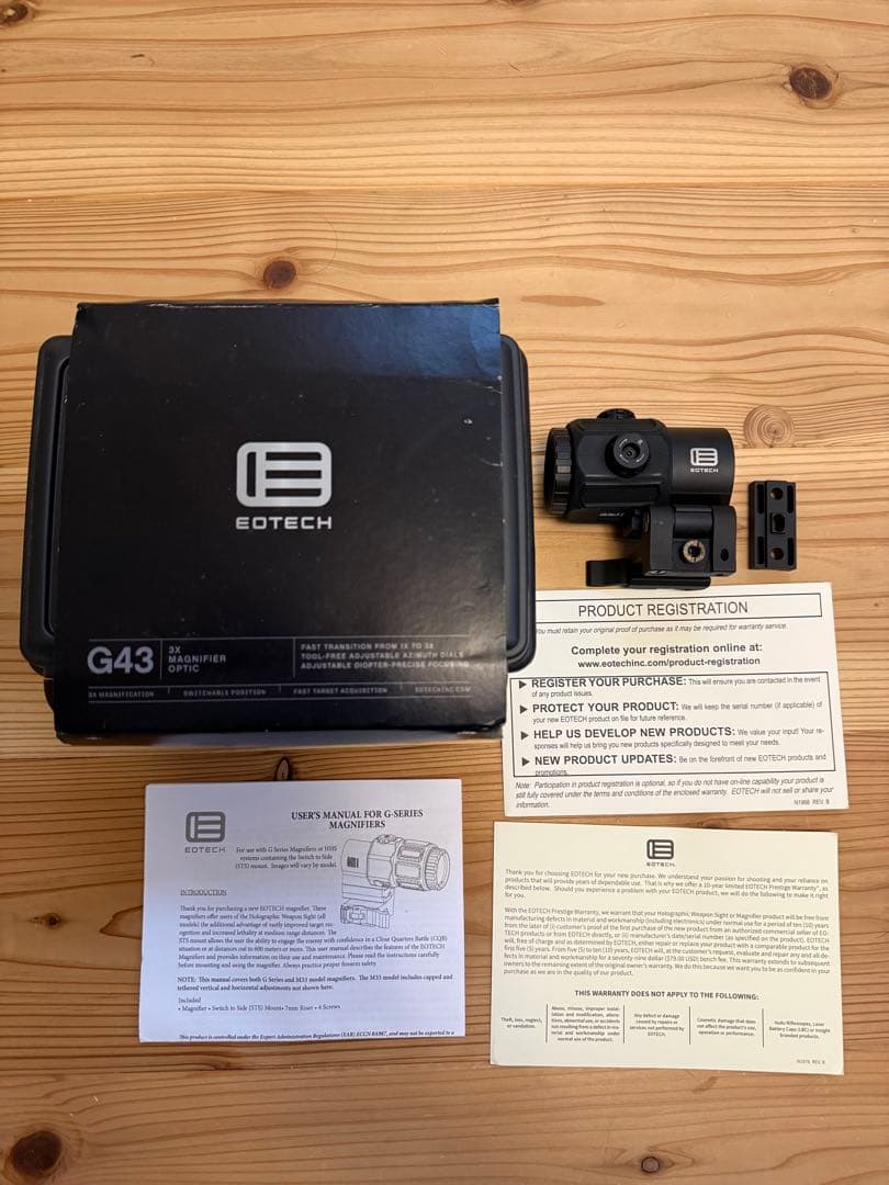 実物　eotech g43 マグニファイア