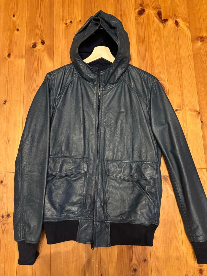 HYSTERIC GLAMOUR レザーパーカーヒスフード付きレザーMサイズ