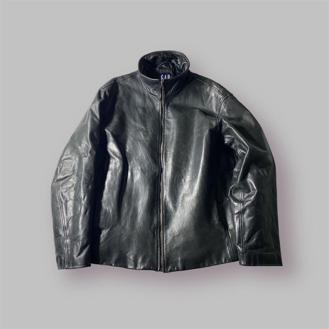 ジャケット・アウター 00s Gap Leather Jacket Black Y2K