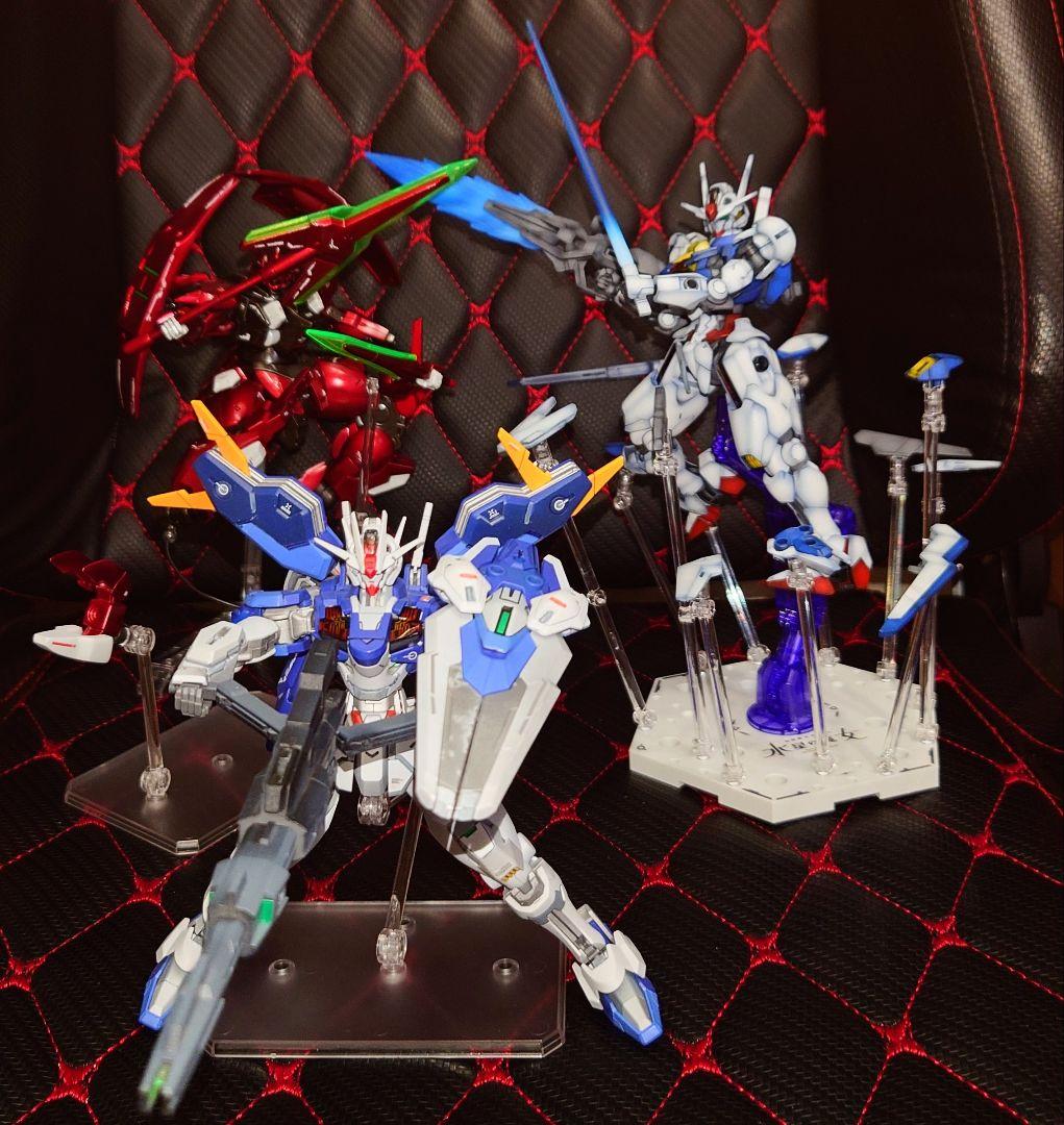 機動戦士ガンダム 水星の魔女 塗装済 プラモデル3体 エアリアル ダリルバルデ