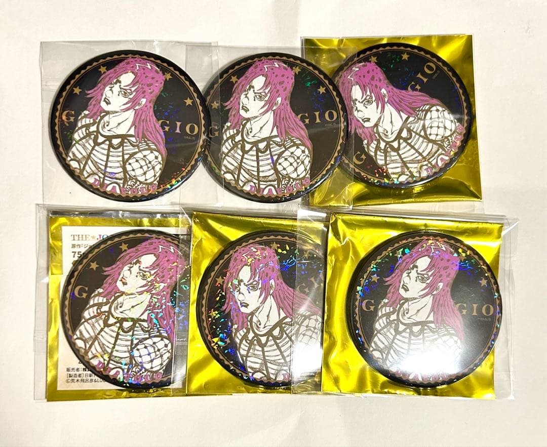 ジョジョの奇妙な冒険 ホログラム缶バッジ ディアボロ 6点セット