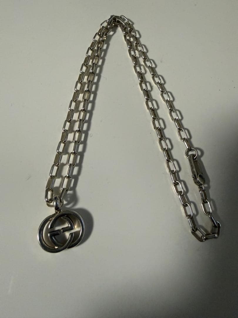 GUCCI シルバーリンクチェーンネックレス