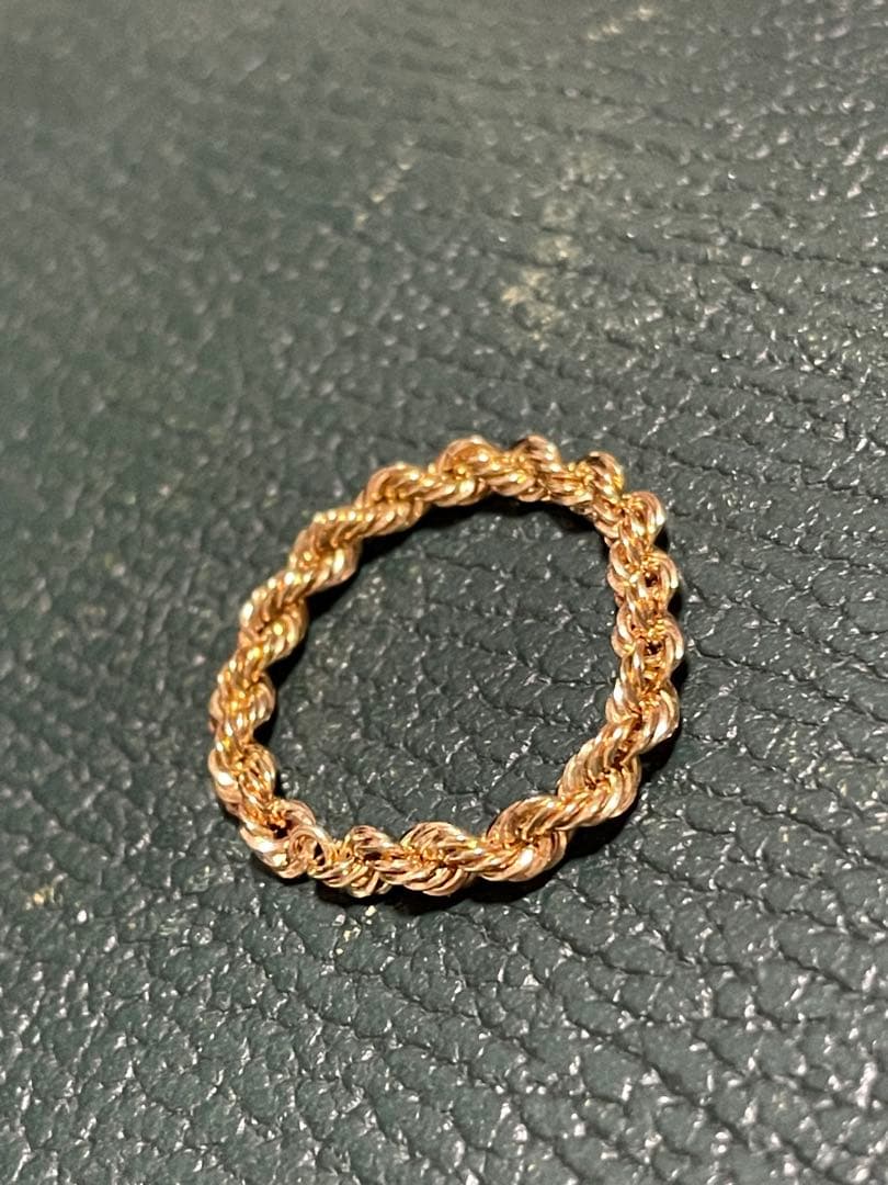 週末特価　K18 13号リング