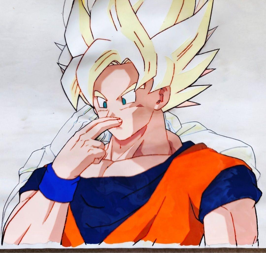 セル画】⑥ ドラコンボールZ スーパーサイヤ人 悟空 撮影記録有り